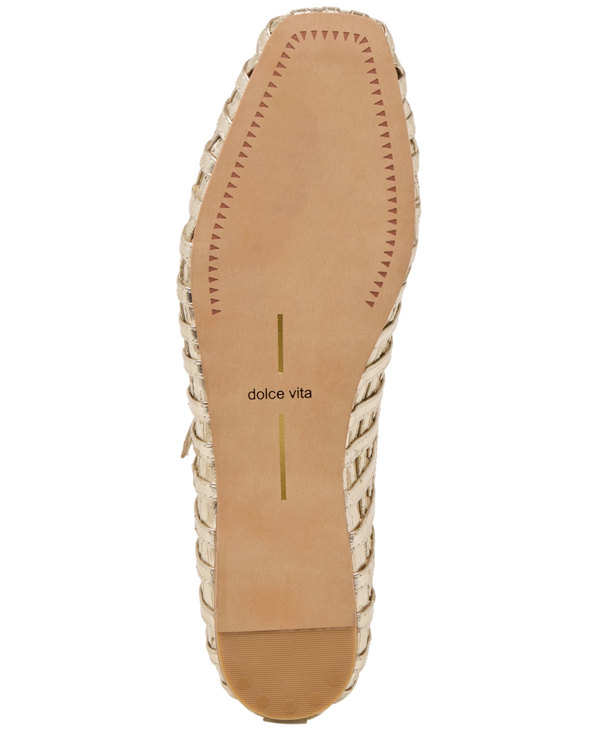 Dolce Vita Rains T-strap Flat In Light Gold Leather