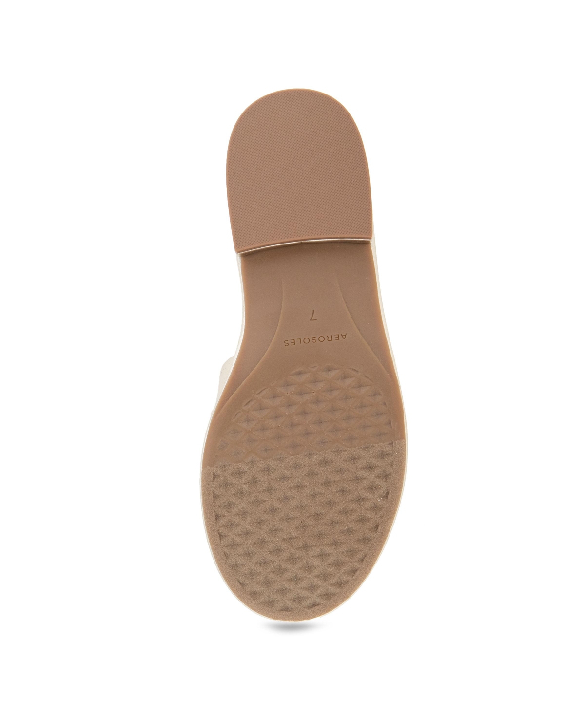 Shop Aerosoles Women's Big Charm Slide Open Toe Sandals In Gold Metallic Faux Leather