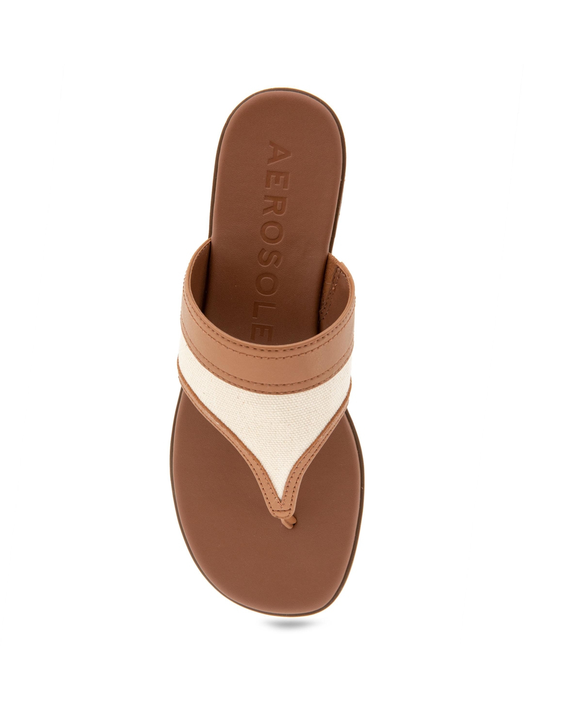 AEROSOLES WOMEN'S GESA ROUND TOE THONG SANDALS 