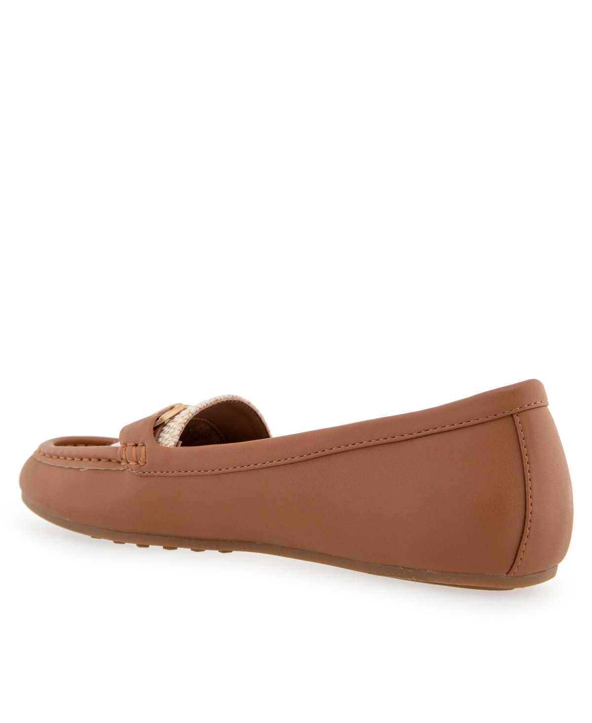 Shop Aerosoles Women's Day-drive Round Toe Loafers In Natural Raffia