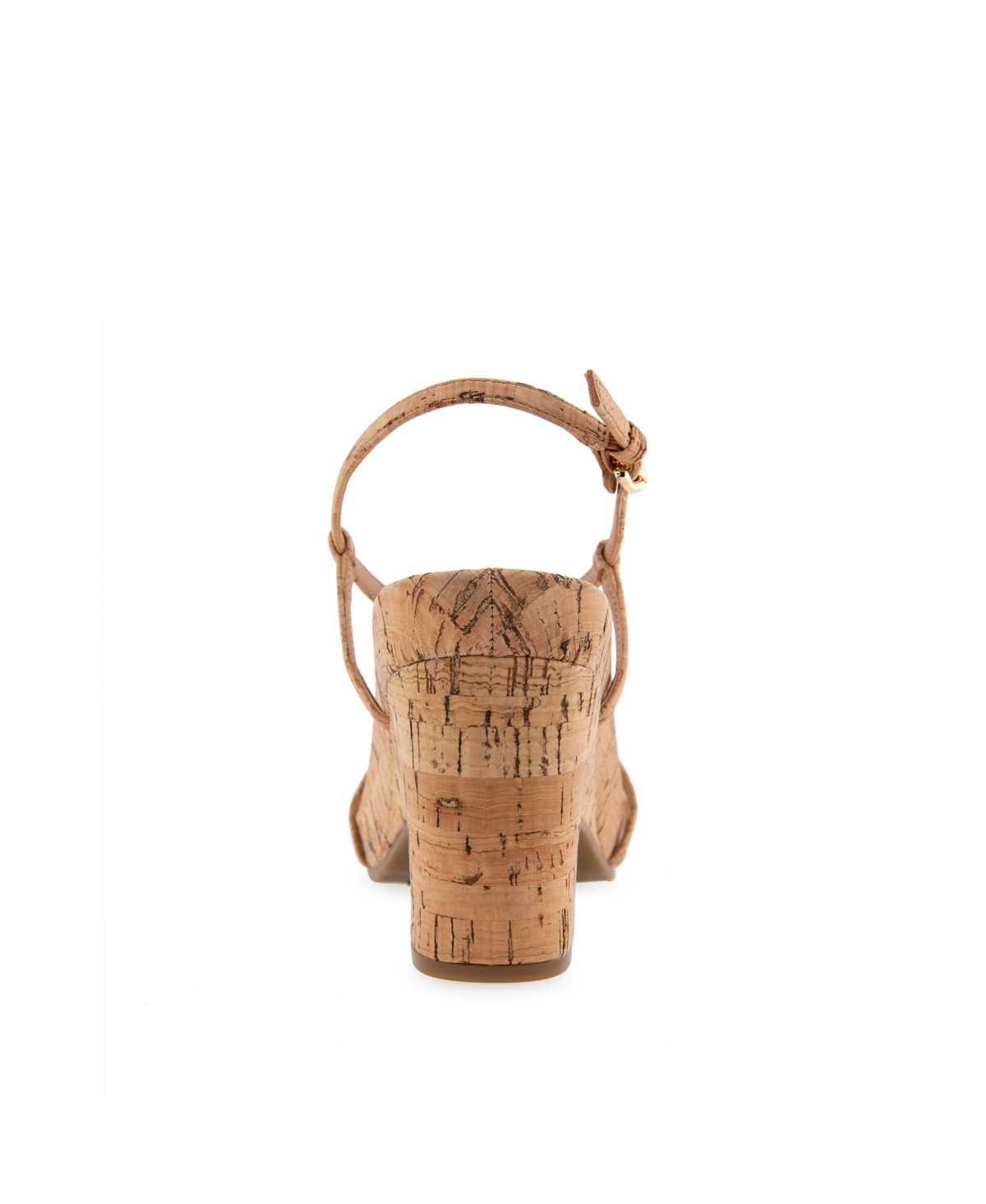 Shop Aerosoles Women's Miles Round Toe Wedge Sandals In Natural Cork