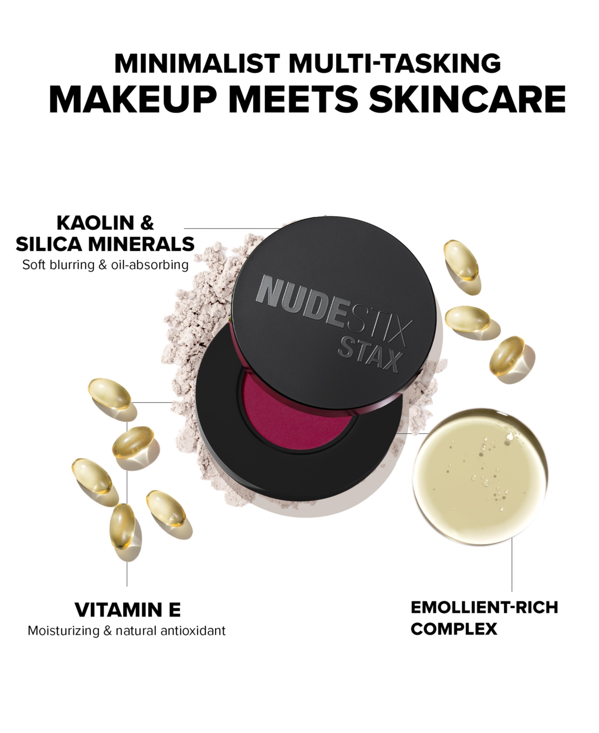 Nudestix Stax All Over Color Blush Balm In Boys N' Berry
