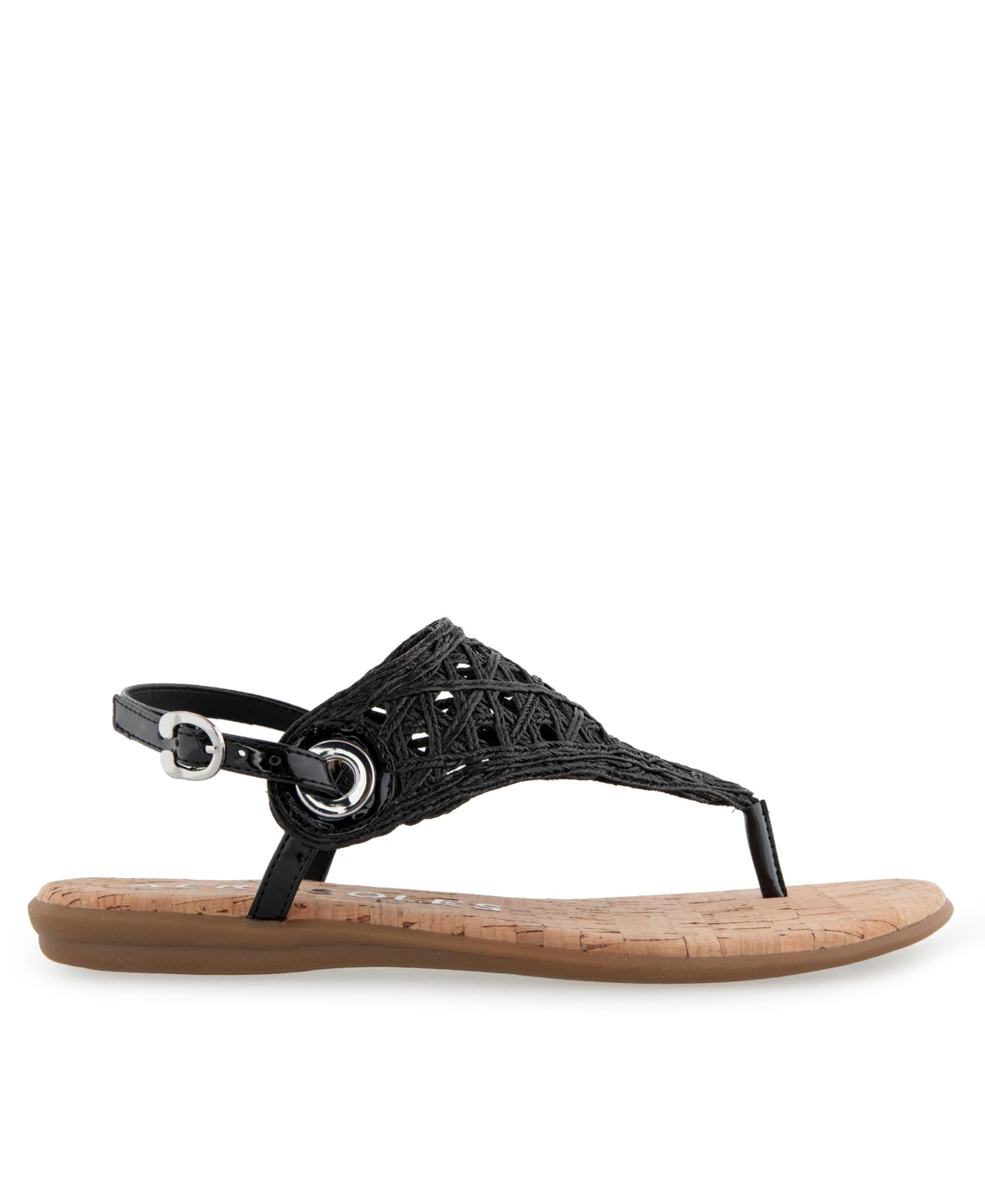 AEROSOLES WOMEN'S CONCLUSION THONG OPEN TOE SANDALS 