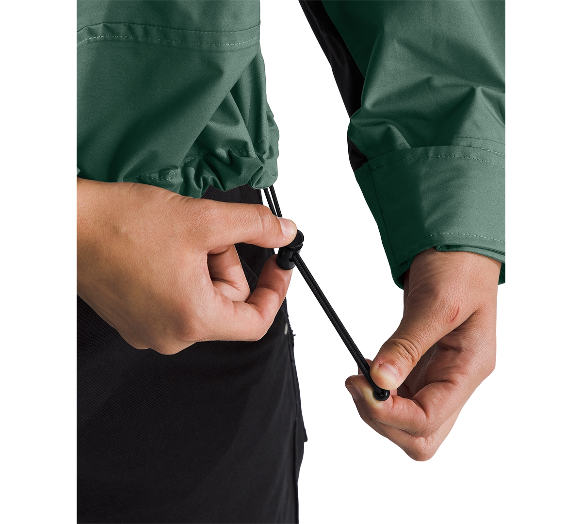 Shop The North Face Women's Reign On Jacket In Duck Green,tnf Black