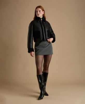 Женская куртка из натуральной овечьей шерсти Furniq UK