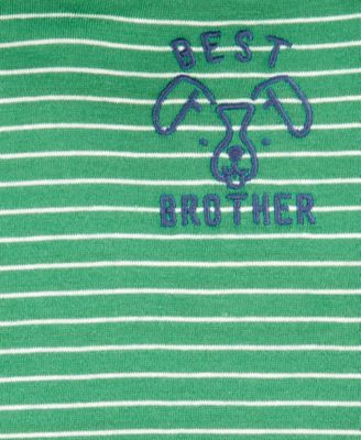 Baby Boys 2-Pc. Cotton Hooded Brother Bodysuit & Pants Set