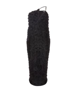 Макси-платье с 3D-рисунком и цветочным принтом QUIZ Plus Size