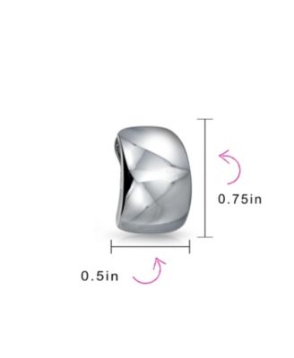 Geometric Plain Minimalist Shrimp Huggie Half Hoop Clip On Earrings For Non Pierced Ears Gold Plated Brass