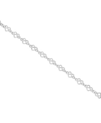 And Now This Silver and Gold Infinity Heart Link Bracelet 5690₽