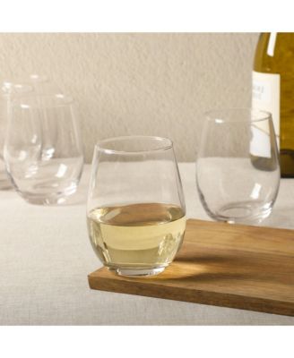 Bellini Glass 12 Piece All Purpose Stemless Red, White, Water, Beverage Glasses/Tumbler - Set of 12