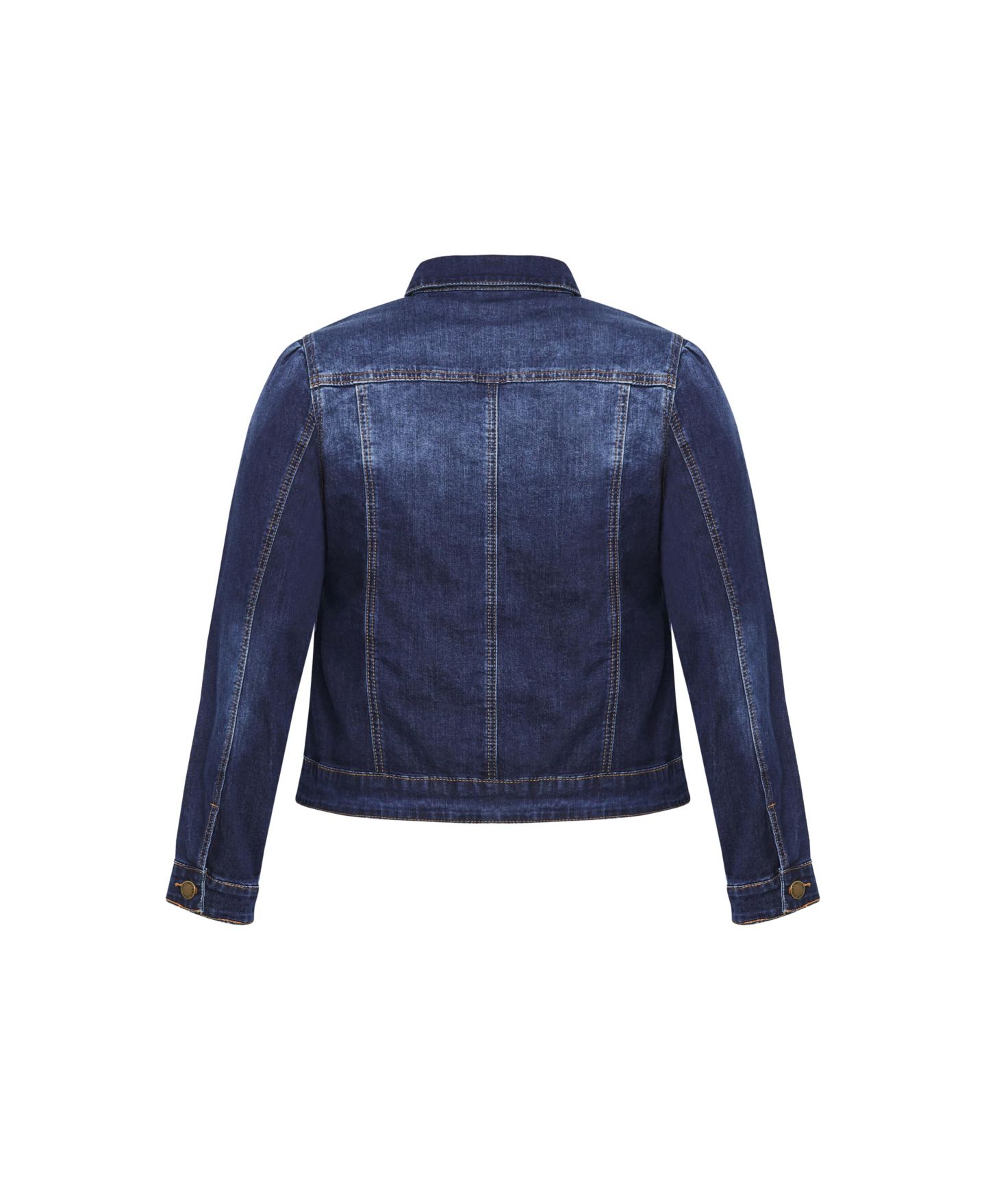 Женская куртка CITY CHIC Plus Size Kira Denim Jacket, цвет: Тёмная варка — фото 5