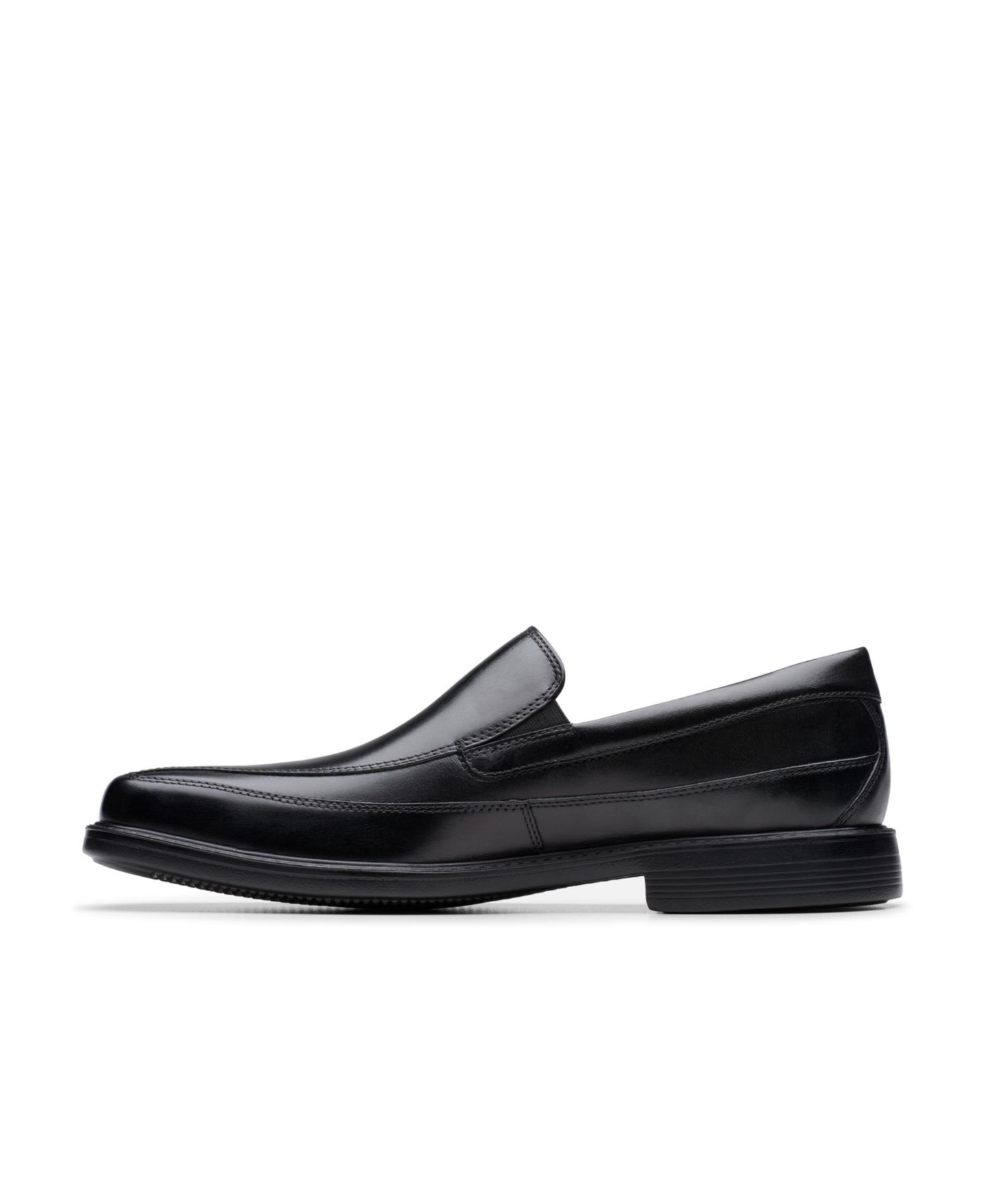 Мужские туфли Clarks Collection Cosgrove Free Leather Dress Loafer, цвет: Чёрный кожаный — фото 2
