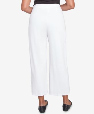 Женские плиссированные брюки Alfred Dunner с широкими штанинами по щиколотку из Нантакета