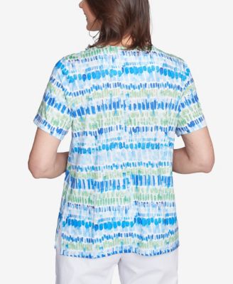 Женский топ с круглым вырезом 