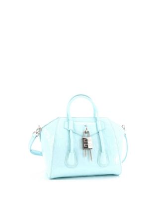 Pre-Owned Givenchy Mini Antigona Lock Bag Leather 211090₽