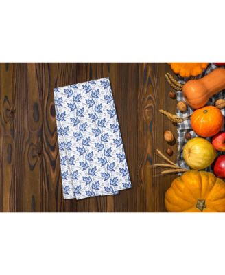 Blue Leaves & Acorn Dishtowel