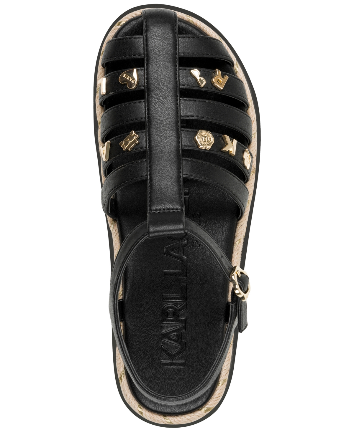 Shop Karl Lagerfeld Women's Chaselyn Espadrille Sandals In Black