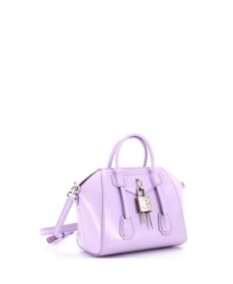 Pre-Owned Givenchy Mini Antigona Lock Bag Leather 222490₽