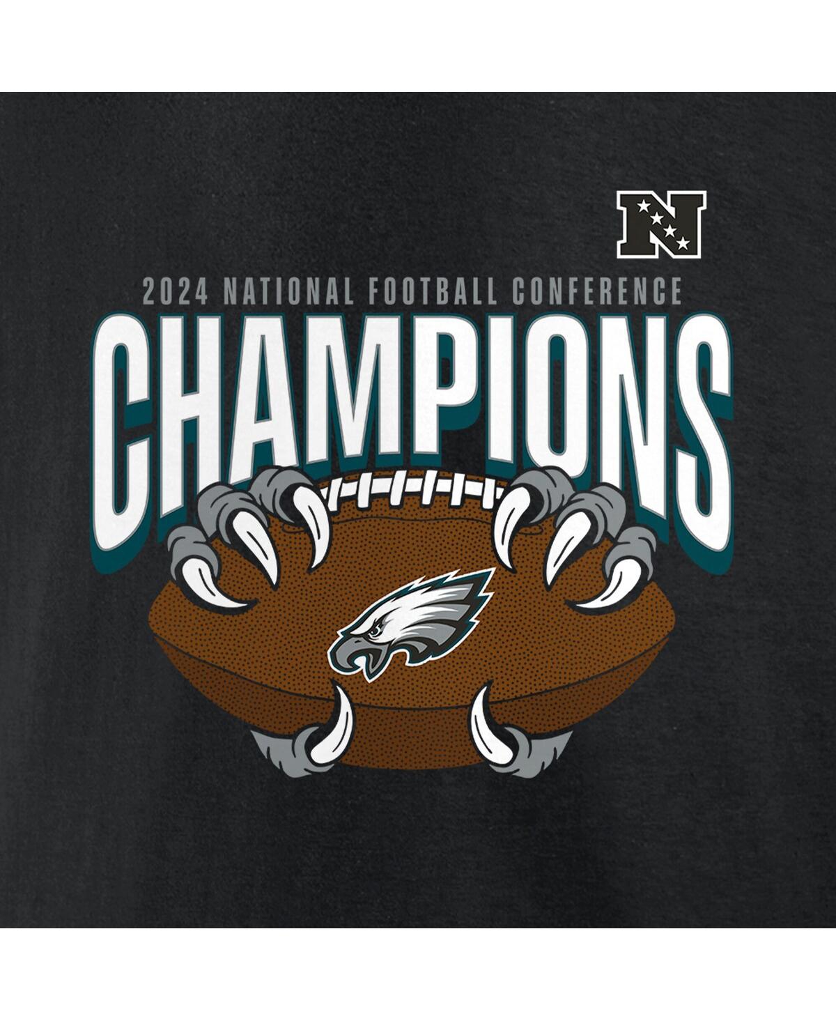 Fanatics Men's Black Philadelphia Eagles 2024 Nfc Champions Hometown Not Done T-shirt In Black