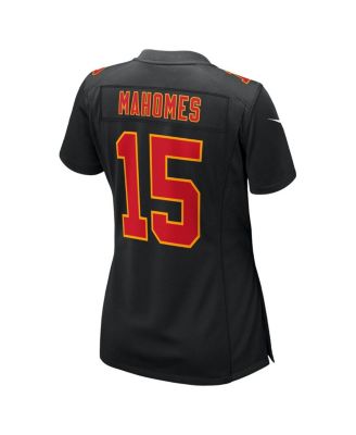 Женская футболка Nike Patrick Mahomes Carbon Black Kansas City Chiefs Super Bowl LIX Fashion Game от Nike.