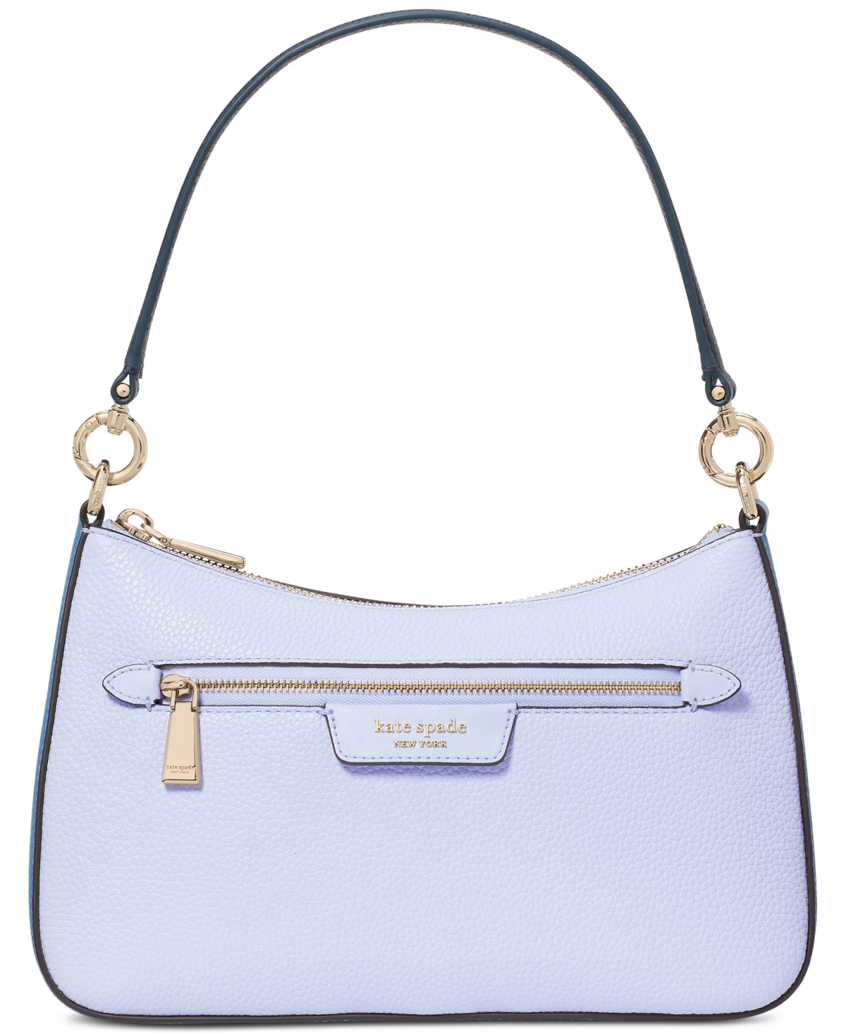 Kate Spade Hudson Colorblocked Pebbled Leather Small Convertible Crossbody In Pale Sapphirine Multi