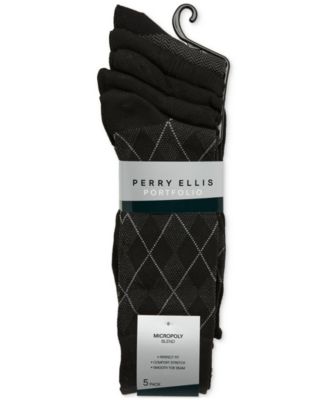 Perry Ellis Portfolio Мужские носки Perry Ellis Portfolio с бриллиантами и антрацитом 5 упаковок 5990₽