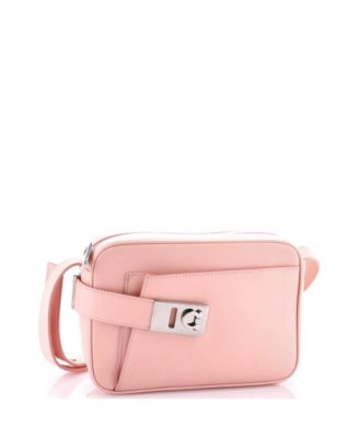 Pre-Owned Salvatore Ferragamo Zip Camera Bag Leather 100790₽