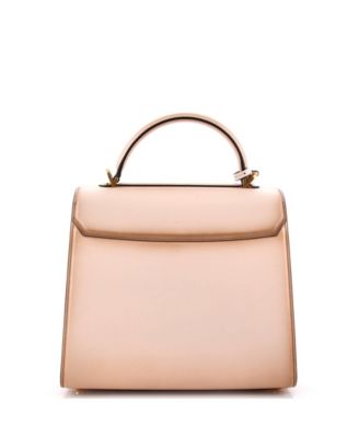 Кожаная сумка Salvatore Ferragamo с большой коробкой и верхней ручкой, бывшая в употреблении