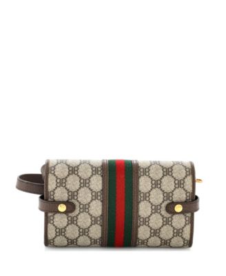 Pre-Owned Balenciaga x Gucci The Hacker Wallet on Strap BB Coated Canvas 138890₽