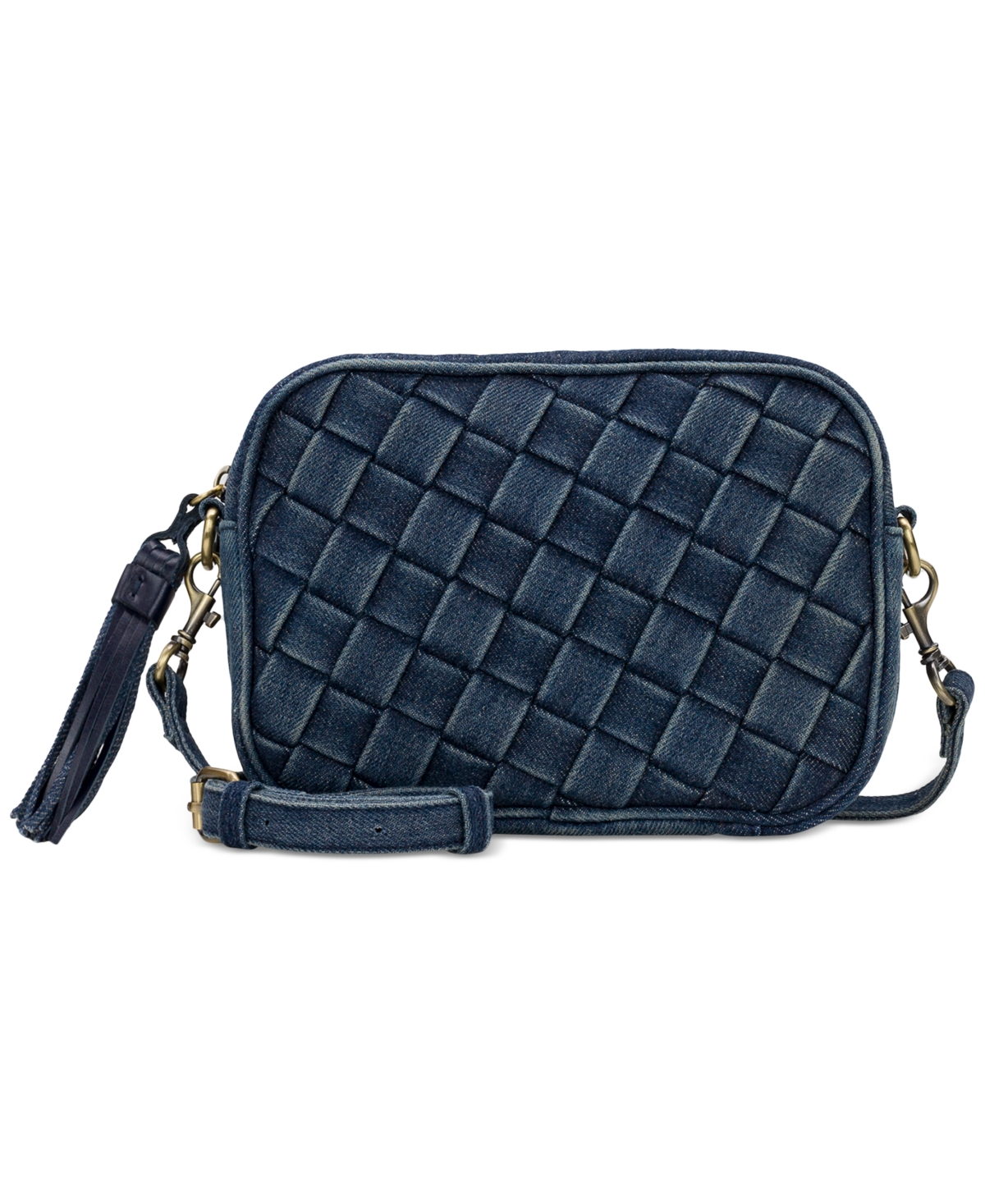 Shop Patricia Nash Josie Woven Denim Small Crossbody