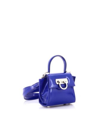 Pre-Owned Salvatore Ferragamo XS Iconic Top Handle Bag Leather