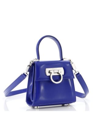 Pre-Owned Salvatore Ferragamo XS Iconic Top Handle Bag Leather 173890₽