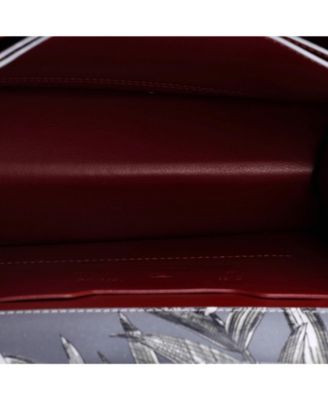 Бывшая в употреблении белоснежная сумка Jitney 2.8 из кожи с принтом