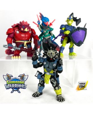 Boss Fight Studio Saurozoic Warrior Triax Skiver Night Lands Deco - Futuristic, Armored Dinosaur Hero – Highly Articulated, Posable Collectible Action Figure & Accessories – 6 Inch Scale 1:12, Ages 8+