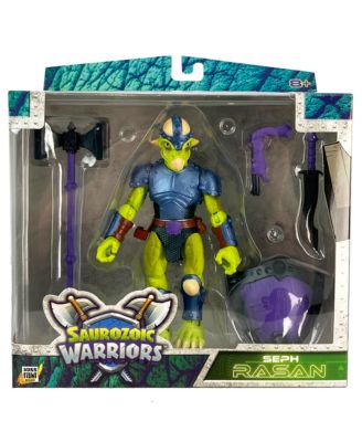 Exceptional articulation, Seph Rasan is perfect for dynamic combat scenes, making him a great addition to your action figure or dinosaur collection and enhancing imaginative play.Futuristic, Armored Dinosaur Hero. 6 Inch Scale 1:12, Ages 8+