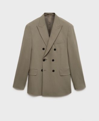 Мужской приталенный двубортный костюм-блейзер MANGO Mango 34090₽