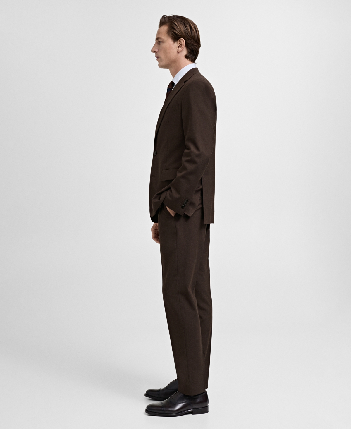 Mango Men's Slim-fit Wool Suit Pants In Blue