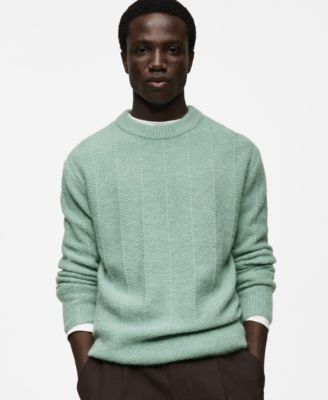 MANGO - Men's Structured Knitted Sweater