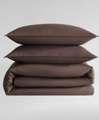 CLOSEOUT! Washed Percale Solid 2-Pc. Comforter Set, Twin/Twin XL