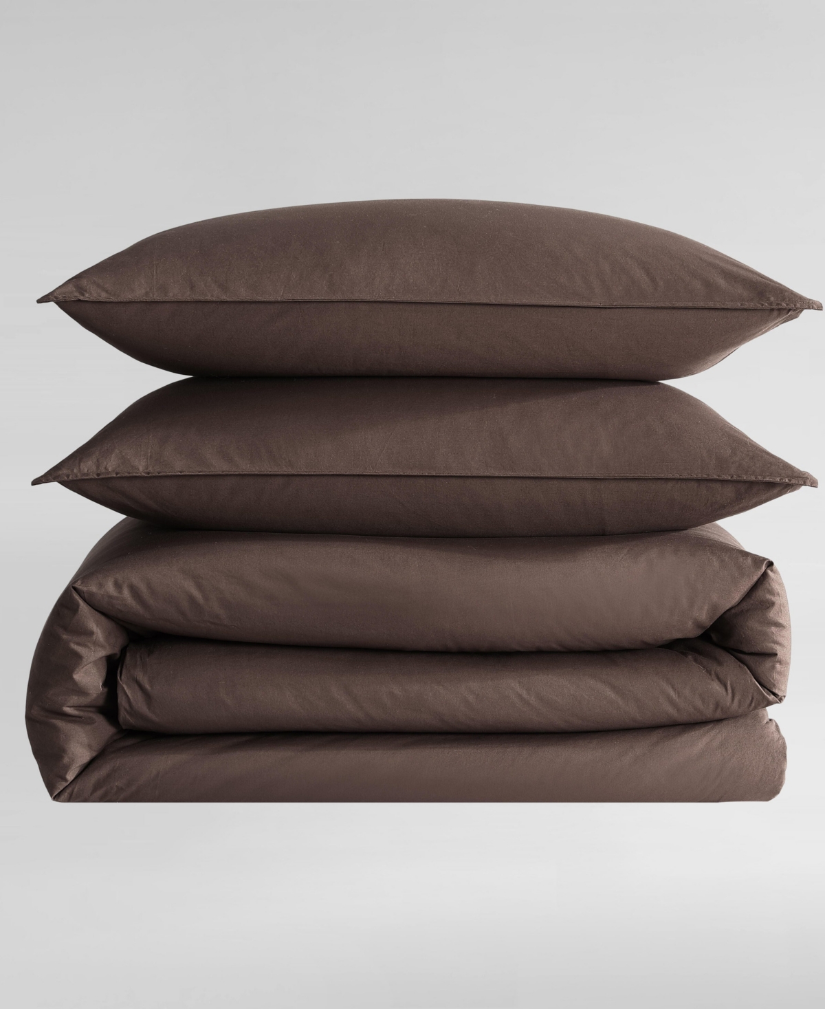 Calvin Klein Washed Percale Solid 2-pc. Comforter Set, Twin/twin Xl In Earth
