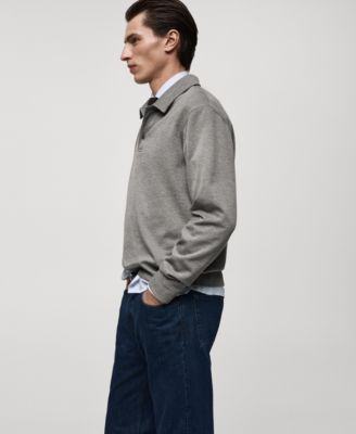 Men's Regular-Fit Polo-Collar Pullover