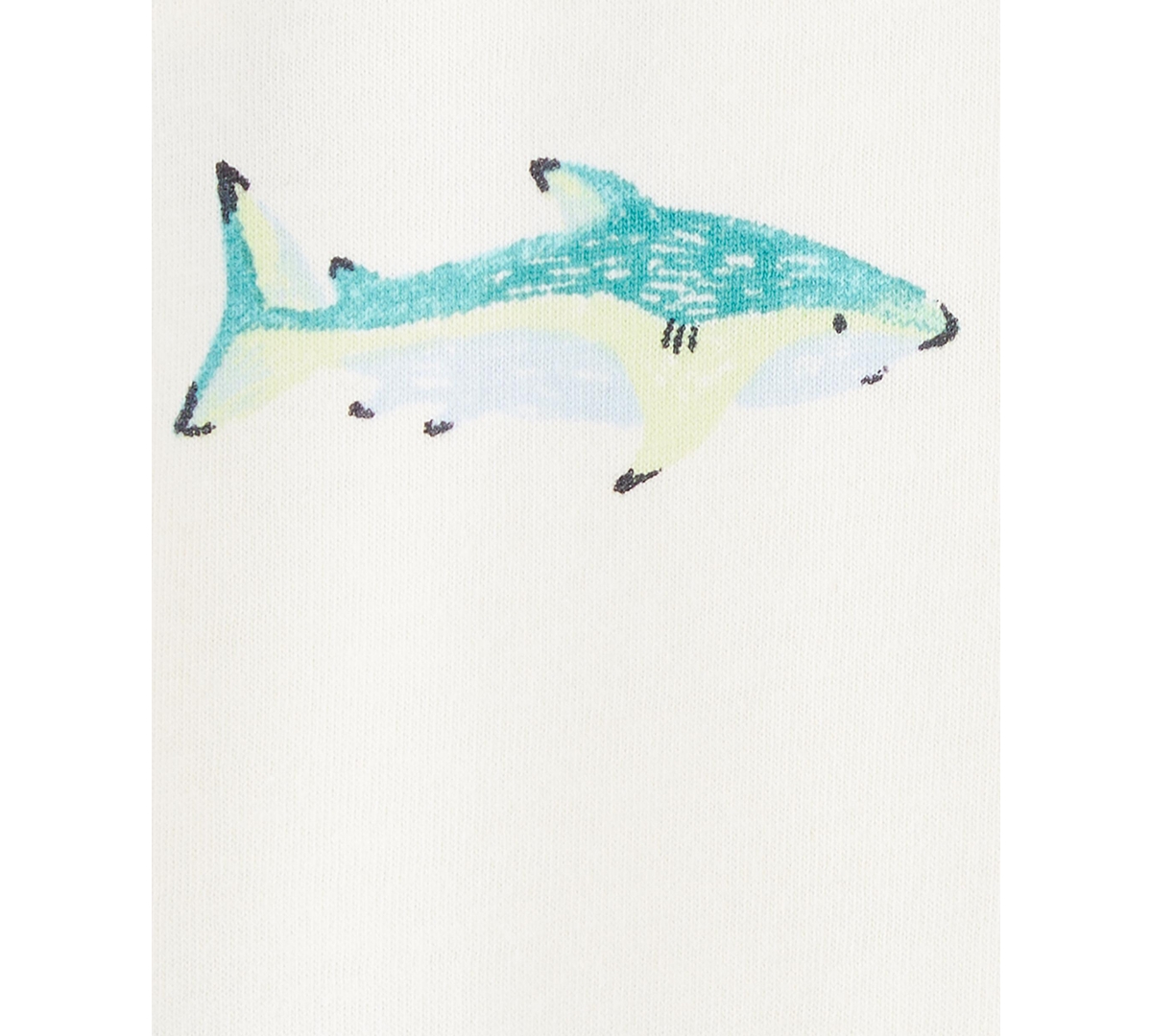 Carter's Baby Boys Shark-print T-shirt & Shortall, 2 Piece Set In Gray
