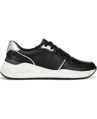 Women's Blossom Round Toe Lace Up Wedge Sneakers