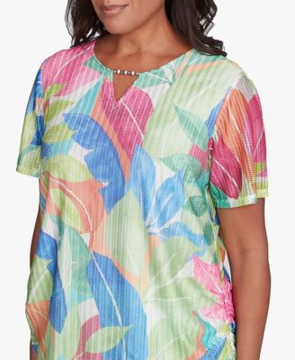 Дуннер Маленькая Пэррот-Кей Фактурный Тропический Бисером Вырезом 