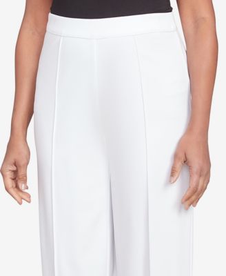 Широкие плиссированные брюки по щиколотку от Alfred Dunner Petite Nantucket