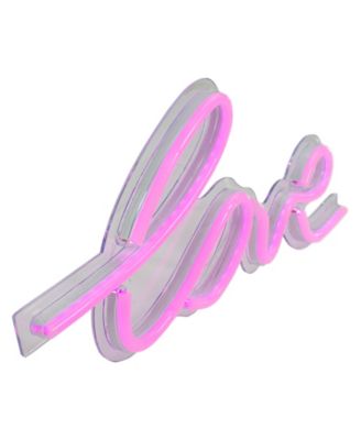 LED Lighted 'Love' Neon Style Valentine's Day Wall Sign, 18"