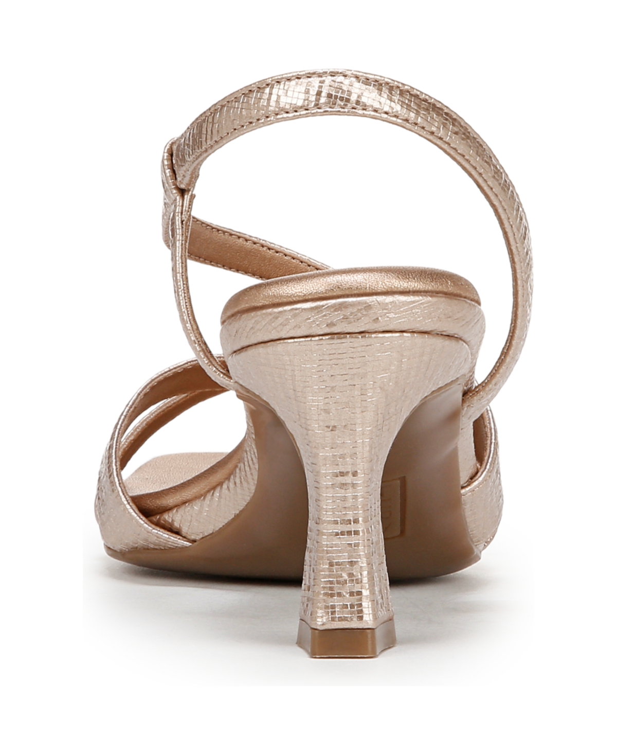 Naturalizer Abby Platform Dress Sandals In Rose Gold Faux Leather