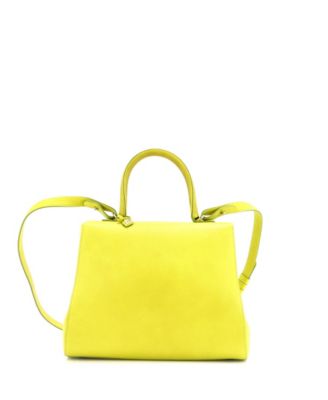 Pre-Owned Delvaux MM Brillant Top Handle Bag Leather