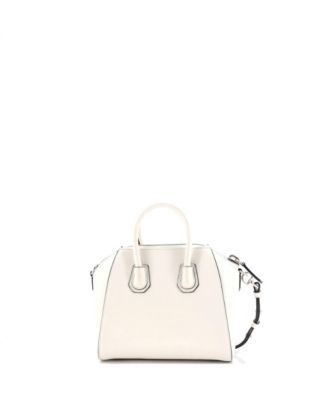 Бывшая в употреблении маленькая кожаная сумка Givenchy Antigona с вышитым логотипом