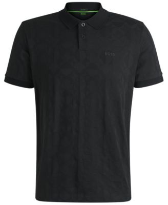 Men's Jacquard Circle Polo Shirt
